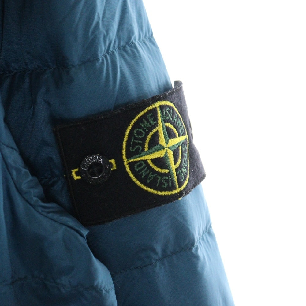 STONE ISLAND(ストーンアイランド) ライトダウンジャケット 袖ロゴワッペン ブルー