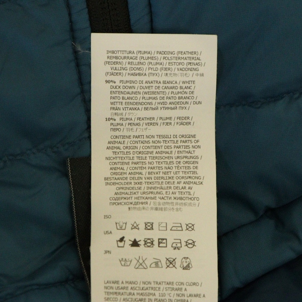 STONE ISLAND(ストーンアイランド) ライトダウンジャケット 袖ロゴワッペン ブルー