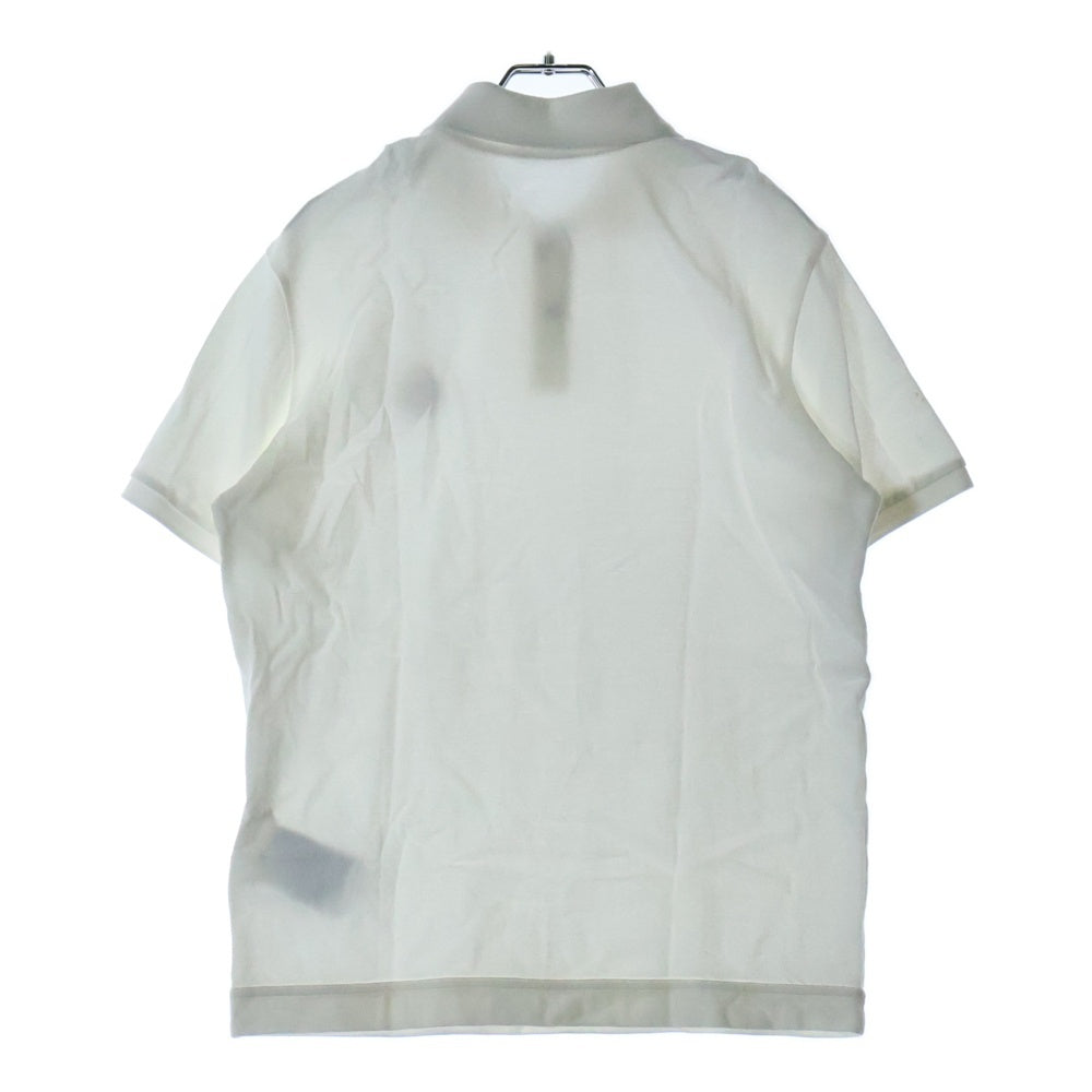 MONCLER(モンクレール) 23SS SS POLO ロゴワッペン ポロシャツ 鹿の子 ホワイト K20918A00015 84556