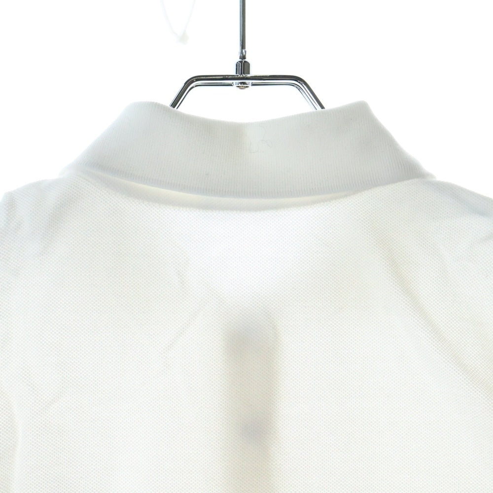MONCLER(モンクレール) 23SS SS POLO ロゴワッペン ポロシャツ 鹿の子 ホワイト K20918A00015 84556