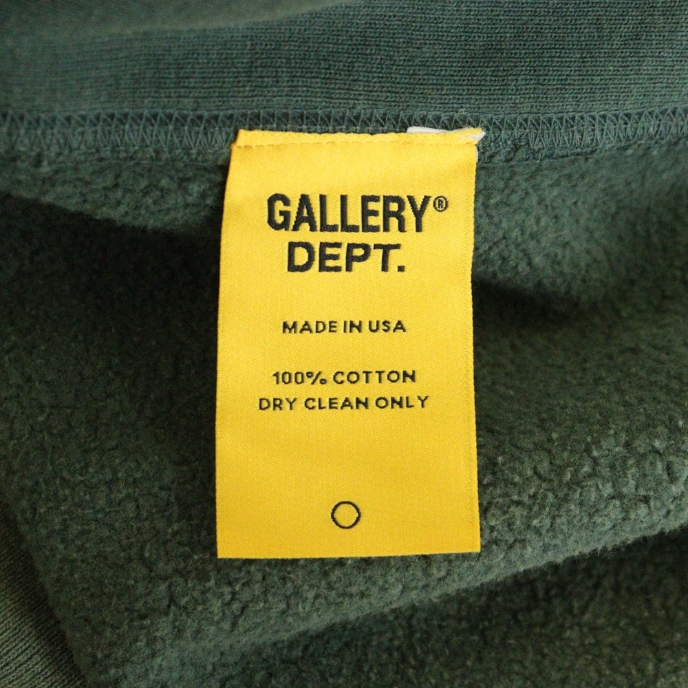 GALLERY DEPT.(ギャラリーデプト) ヴィンテージ加工 ペイントプルオーバーパーカー グリーン