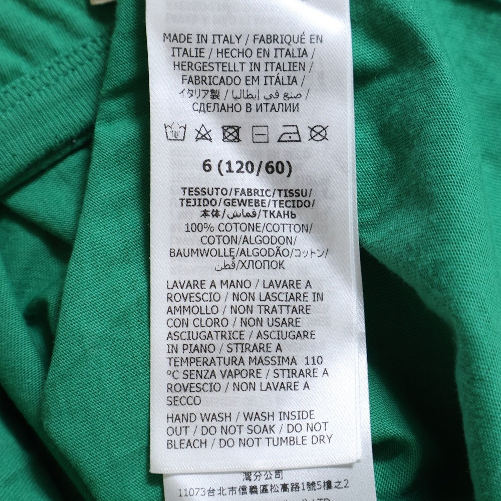 GUCCI(グッチ) フロントロゴアヒルプリント クルーネック キッズ 半袖Tシャツ グリーン 718008 XJE37