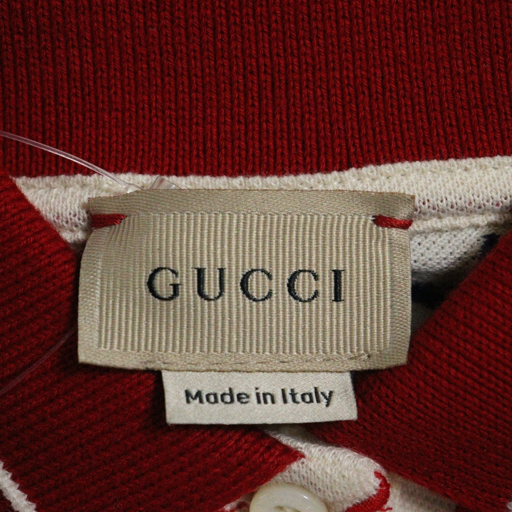 GUCCI(グッチ) スター ハート 刺繍総柄 キッズ クルーネック 半袖Tシャツ ホワイト/レッド/ブルー 662900 XJEL1