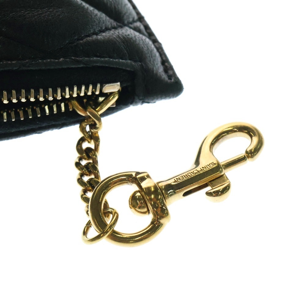 YVES SAINT LAURENT(イヴサンローラン) ベルランゴ レザー コインケース ウォレット 小銭入れ 財布 ブラック 669925