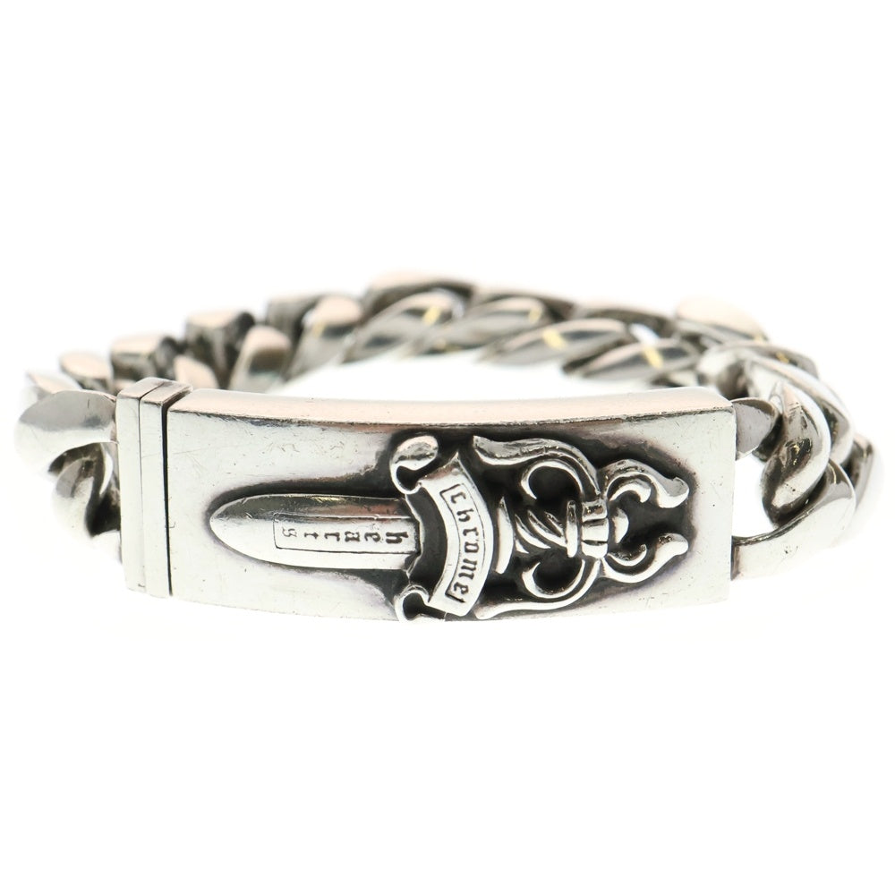CHROME HEARTS(クロムハーツ) ID DAGGER ダガーIDクラシックリンクブレスレット 13LINK シルバー BCA156