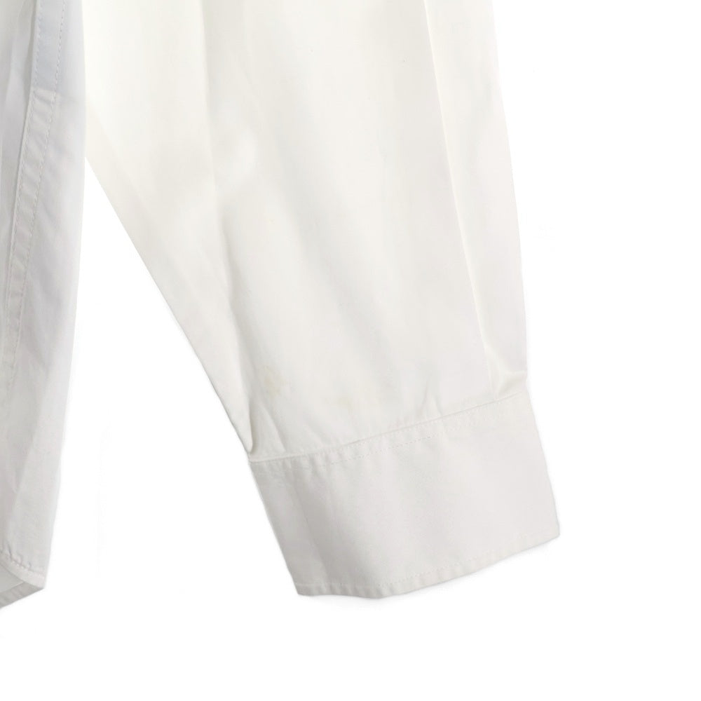 DSQUARED2(ディースクエアード) 22SS フロントプリント 比翼長袖シャツ ホワイト S74DM0584