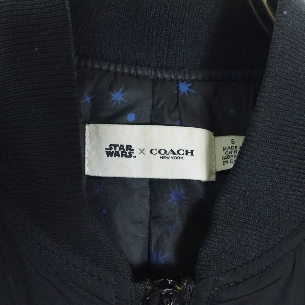 COACH(コーチ) ×STAR WARS ワッペン付きリブブルゾン ブラック E1602-33790