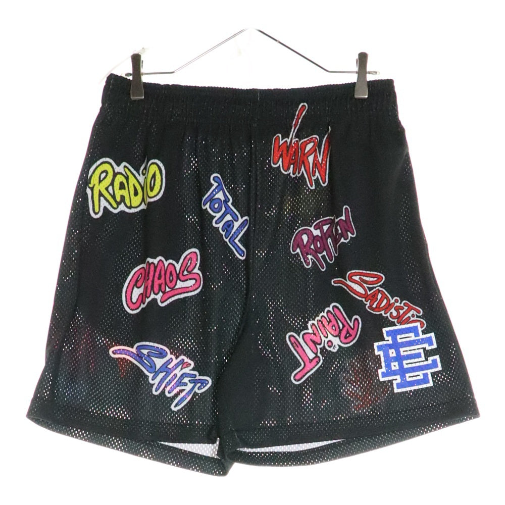 ERIC EMANUEL(エリック エマニュエル) ×MATTY BOY マッティボーイ メッシュ総柄ショーツ ハーフパンツ ブラック