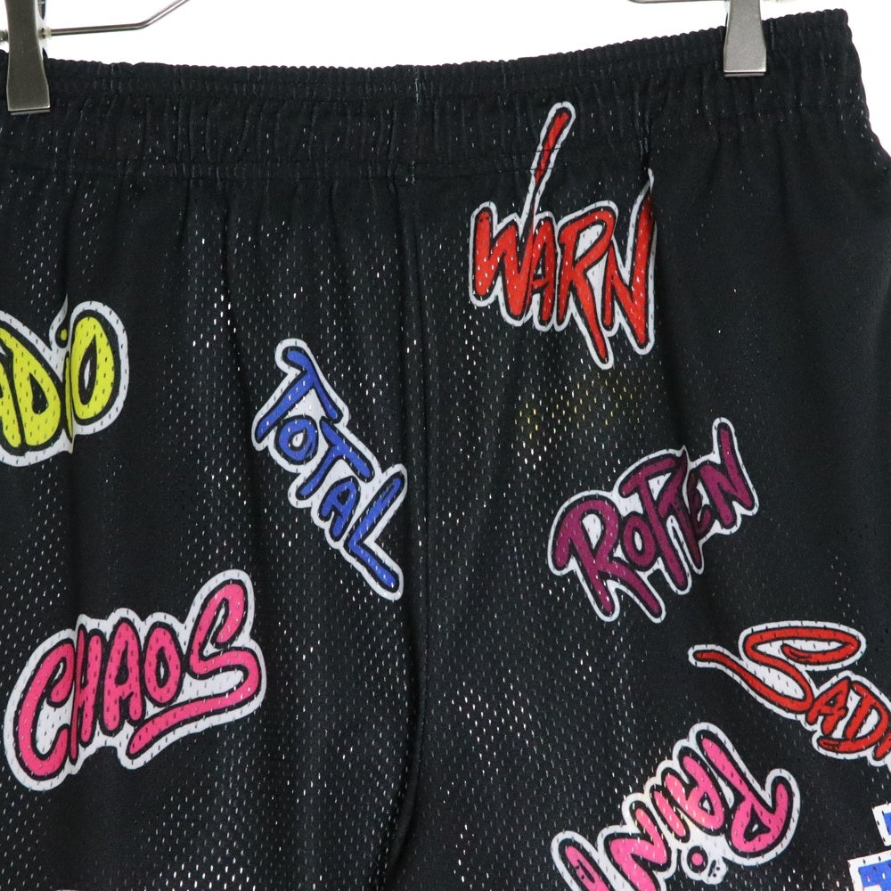 ERIC EMANUEL(エリック エマニュエル) ×MATTY BOY マッティボーイ メッシュ総柄ショーツ ハーフパンツ ブラック