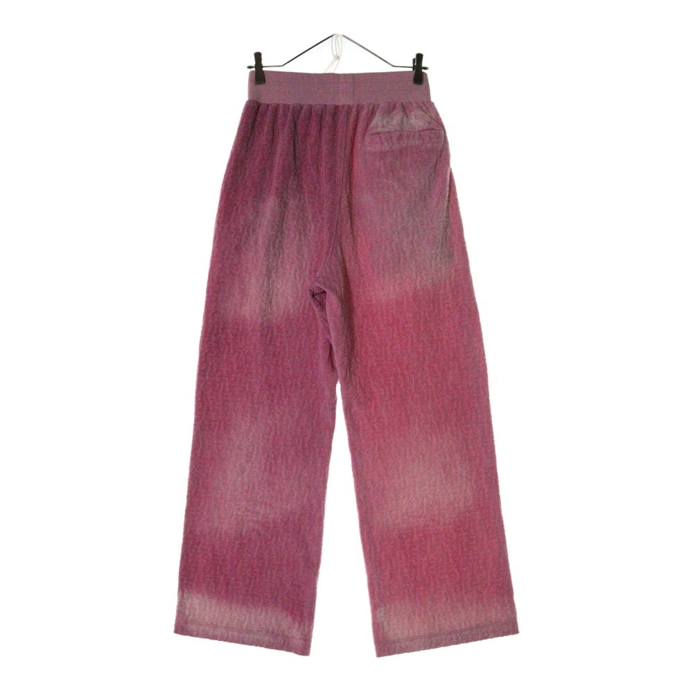DIESEL(ディーゼル) 23AW モノグラム ジャガード Dロゴラインストーン スウェットパンツ ピンク A10416 0NIAA レディース