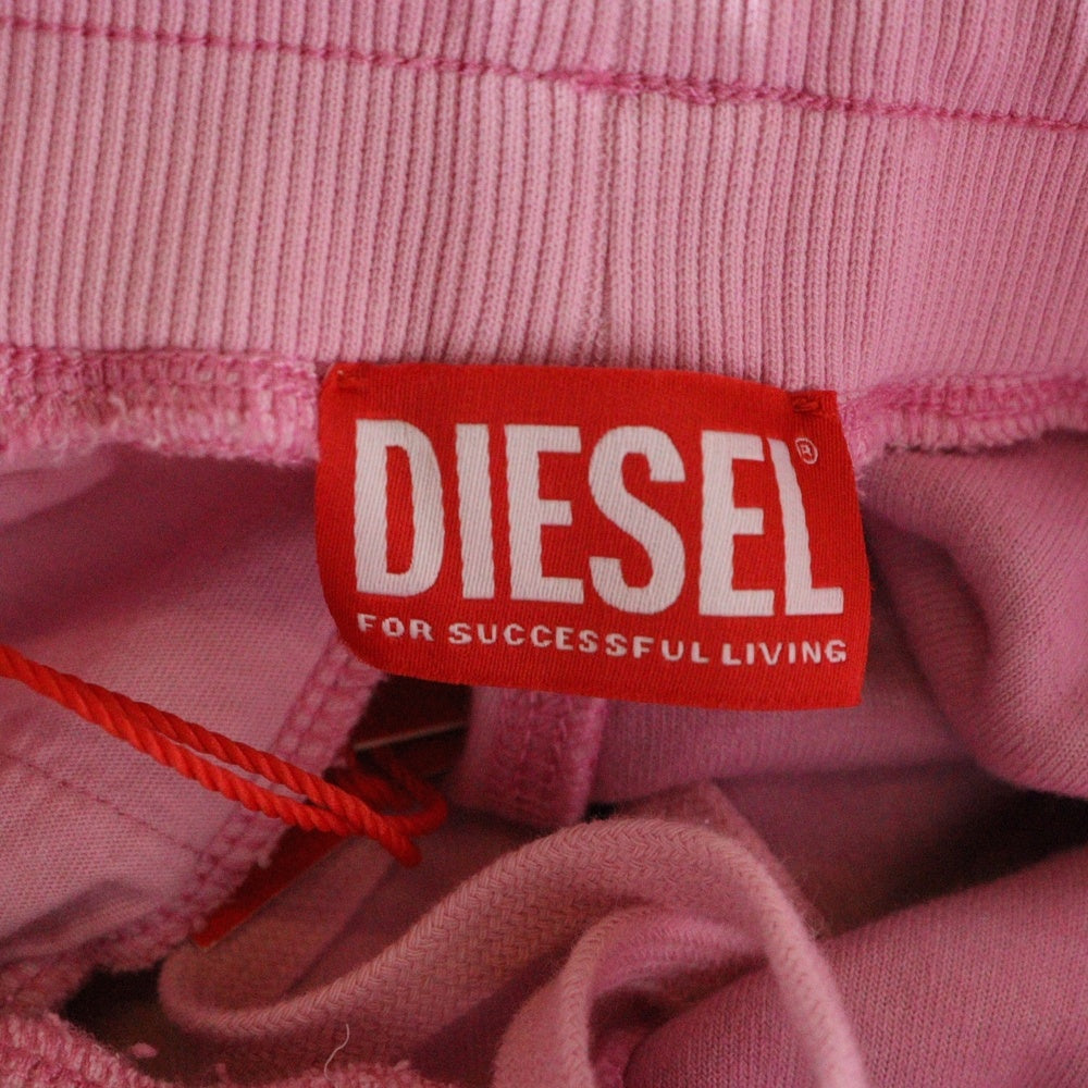 DIESEL(ディーゼル) 23AW モノグラム ジャガード Dロゴラインストーン スウェットパンツ ピンク A10416 0NIAA レディース