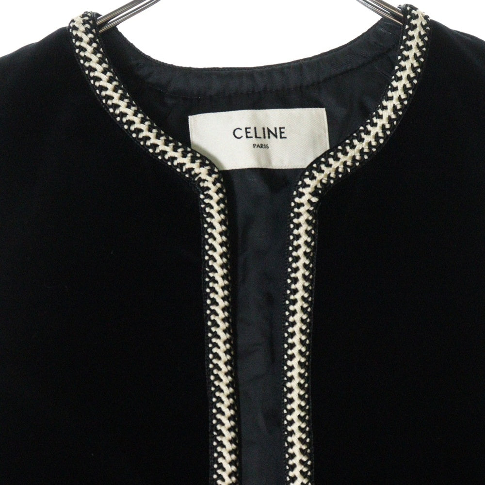 CELINE(セリーヌ) ベルベット レディース ジレ ベスト ブラック 2V970933C