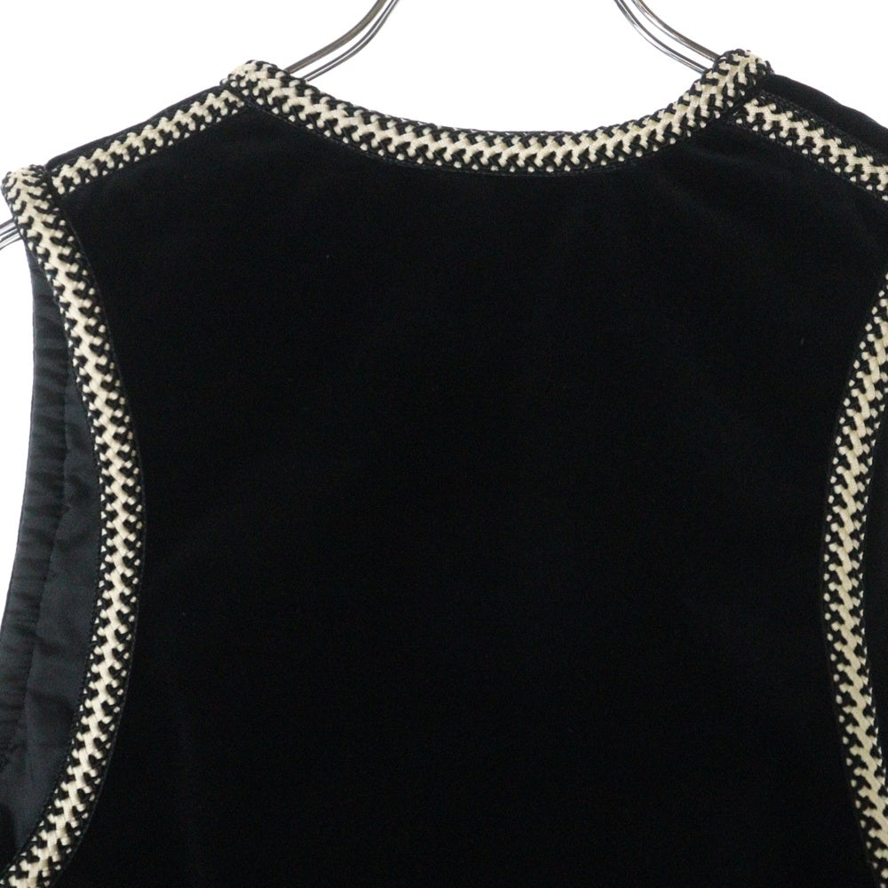 CELINE(セリーヌ) ベルベット レディース ジレ ベスト ブラック 2V970933C