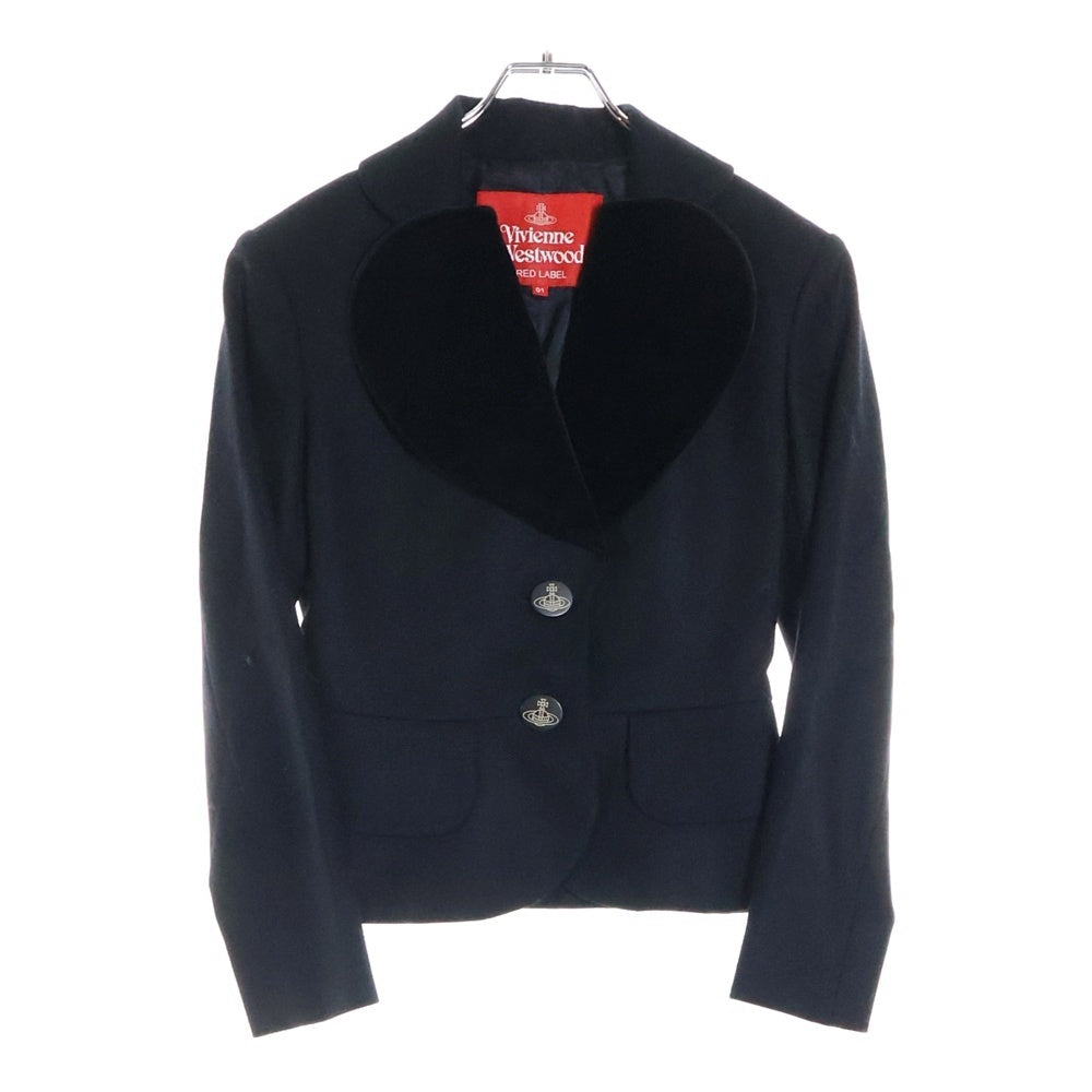 Vivienne Westwood(ヴィヴィアンウエストウッド) ロゴボタン ウール レディース ラブジャケット ブラック