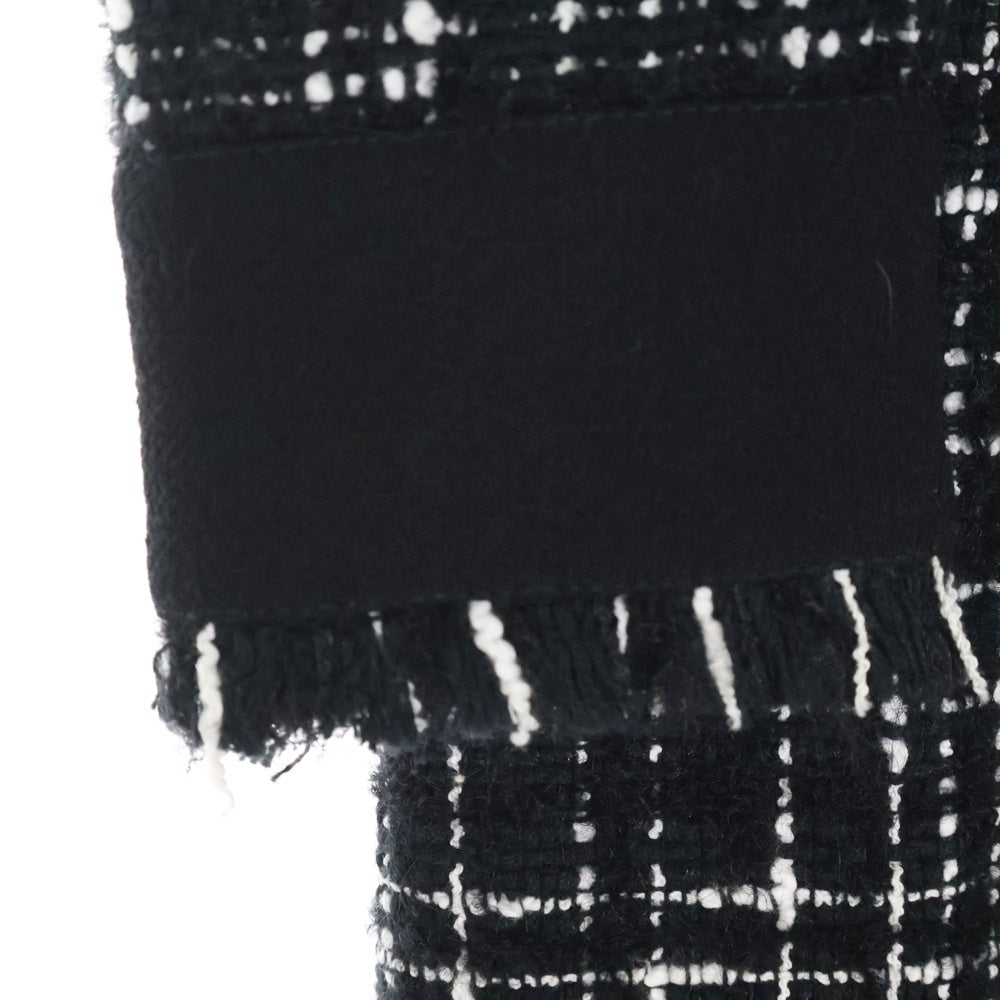 DOLCE & GABBANA(ドルチェアンドガッバーナ) クラウンボタン レディース ツイード ワンピース ドレス ブラック DD F6H1WT