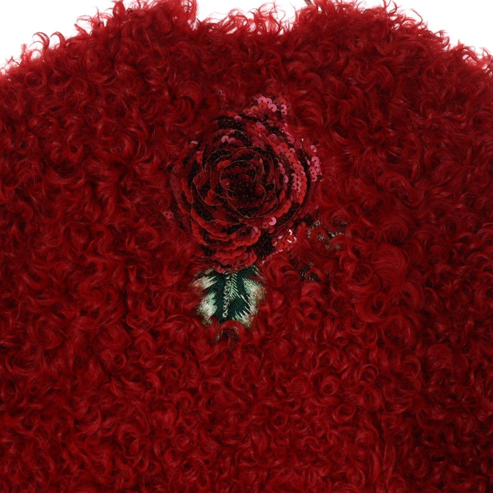 DOLCE & GABBANA(ドルチェアンドガッバーナ) Flower Sequins Best フラワースパンコール レディース ベスト レッド F79Q7Z