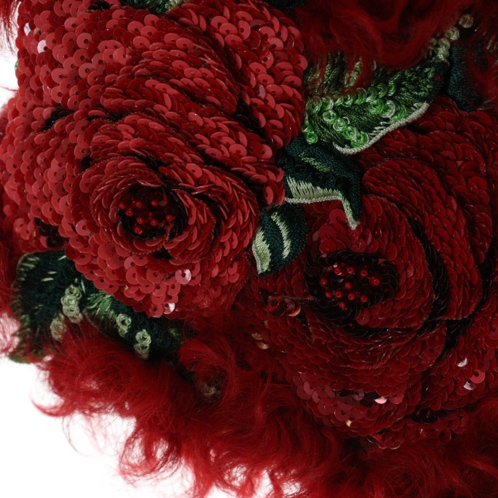 DOLCE & GABBANA(ドルチェアンドガッバーナ) Flower Sequins Best フラワースパンコール レディース ベスト レッド F79Q7Z