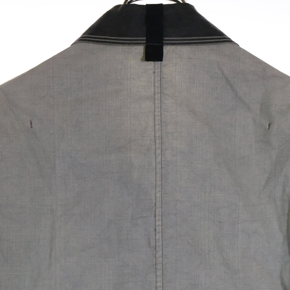 STONE ISLAND(ストーンアイランド) 襟切替 コンパスロゴ ワッペン付き ジップアップジャケット グレー 44154139