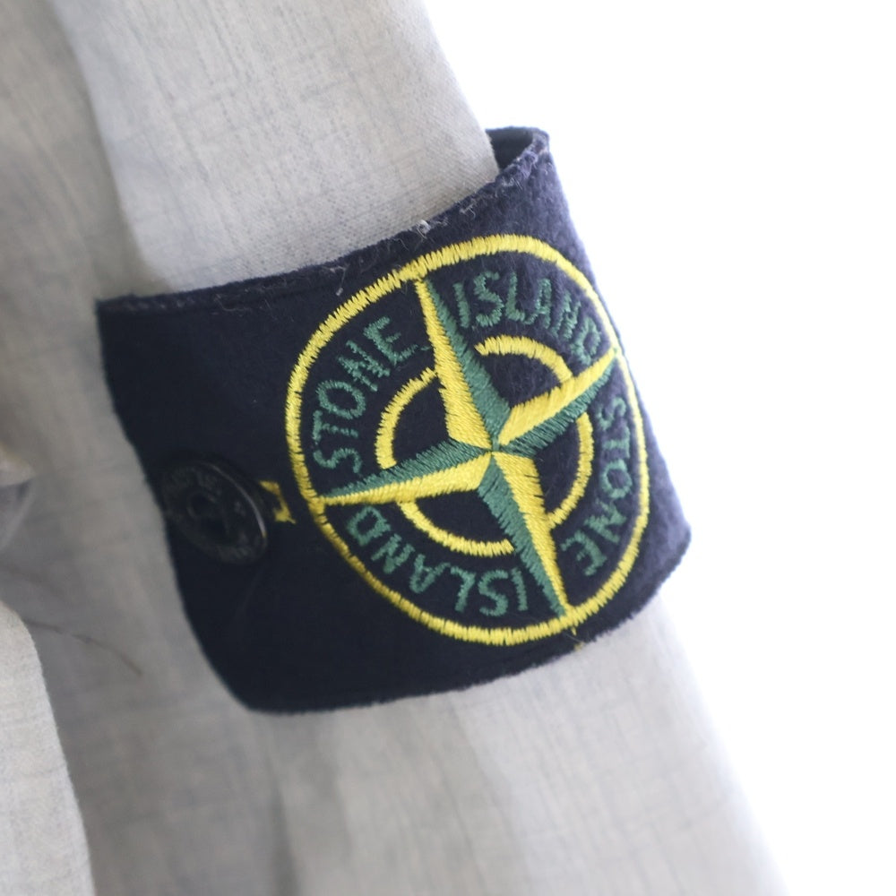 STONE ISLAND(ストーンアイランド) 襟切替 コンパスロゴ ワッペン付き ジップアップジャケット グレー 44154139