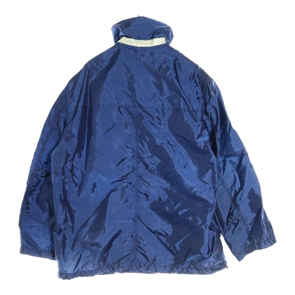 STONE ISLAND(ストーンアイランド) 94AW Formula Steel Field Jacket ワッペン付き コンパスロゴ ナイロンジャケット ブルー 24154L05