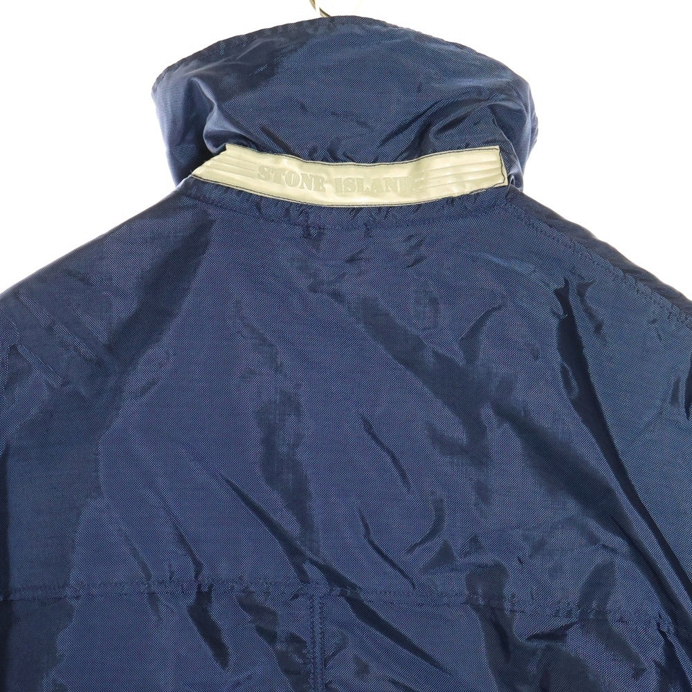 STONE ISLAND(ストーンアイランド) 94AW Formula Steel Field Jacket ワッペン付き コンパスロゴ ナイロンジャケット ブルー 24154L05