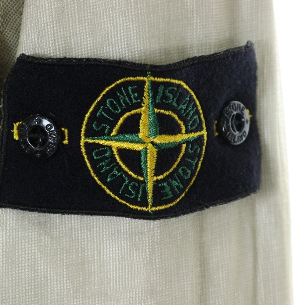 STONE ISLAND(ストーンアイランド) ワッペン付き メッシュレイヤードフーデッドジャケット ベージュ 38154225