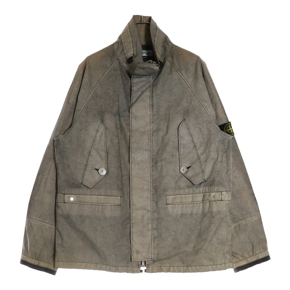 STONE ISLAND(ストーンアイランド) ワッペン付き ハイネックジャケット グレー 36154R17