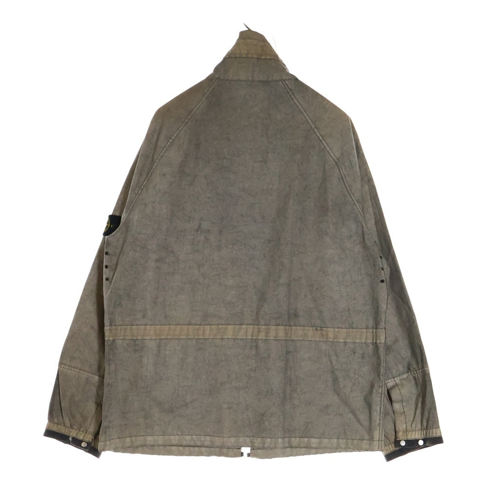 STONE ISLAND(ストーンアイランド) ワッペン付き ハイネックジャケット グレー 36154R17