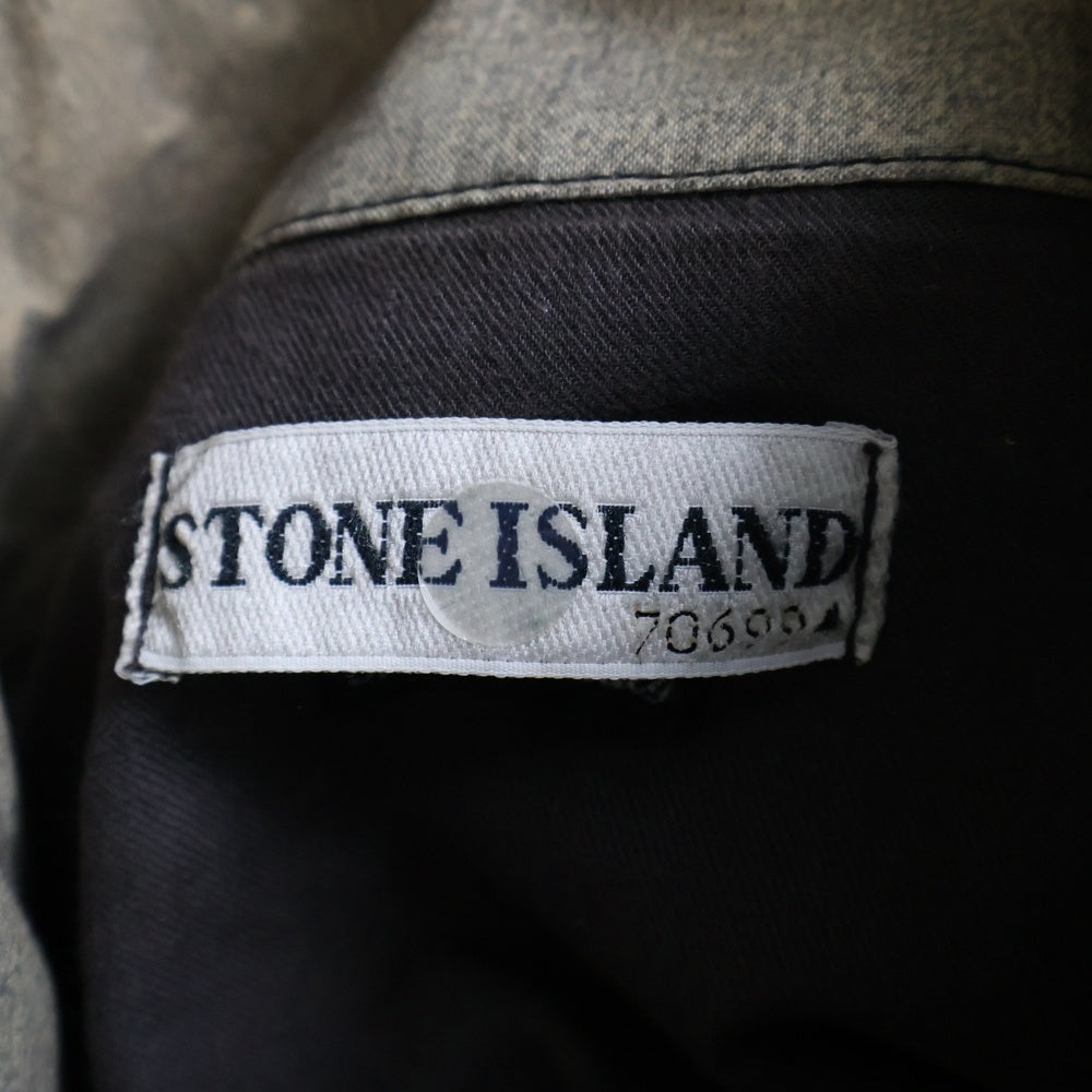 STONE ISLAND(ストーンアイランド) ワッペン付き ハイネックジャケット グレー 36154R17