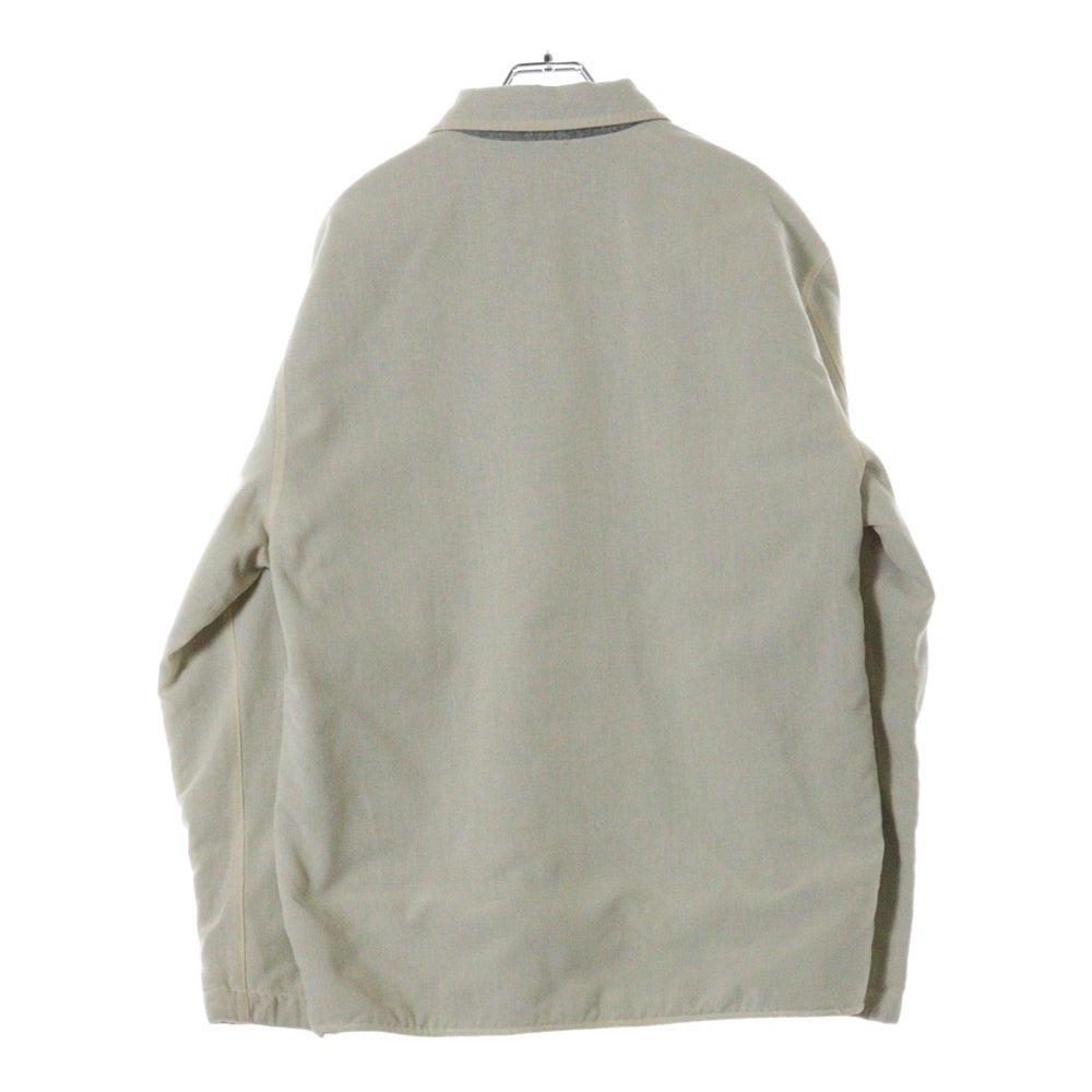 STONE ISLAND(ストーンアイランド) ワッペン付き 裏地ブランケット ジップアップシャツジャケット ホワイト 39151310