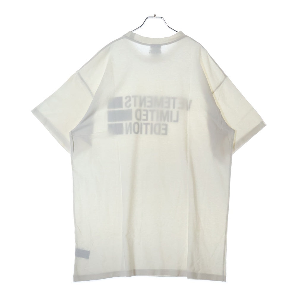 VETEMENTS(ヴェトモン) 21SS Limited Edition Big Logo Tee フロントプリント クルーネック オーバーサイズ 半袖Tシャツ ホワイト UE51TR810P