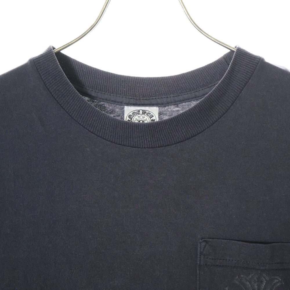 CHROME HEARTS(クロムハーツ) OLD CH PLUS フロントCHプラスプリント クルーネック 半袖Tシャツ ブラック