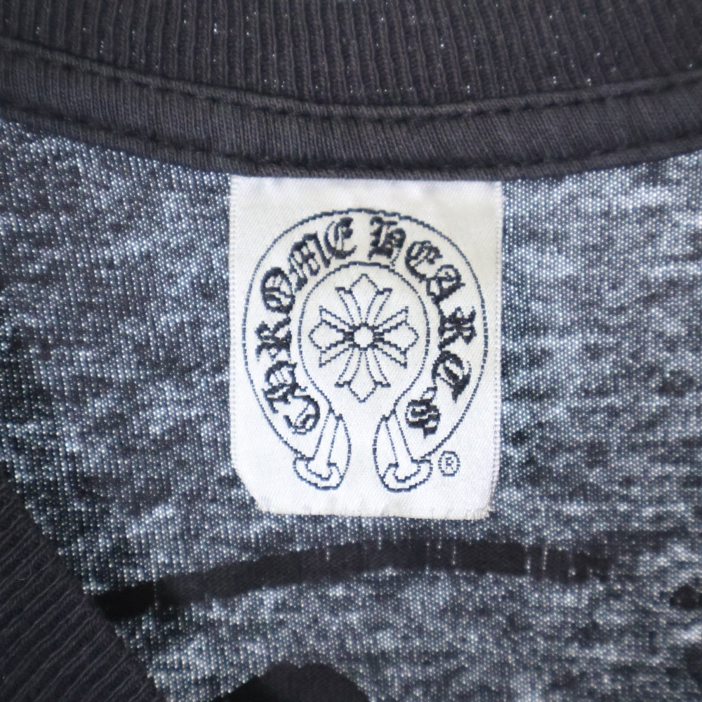 CHROME HEARTS(クロムハーツ) OLD CH PLUS フロントCHプラスプリント クルーネック 半袖Tシャツ ブラック