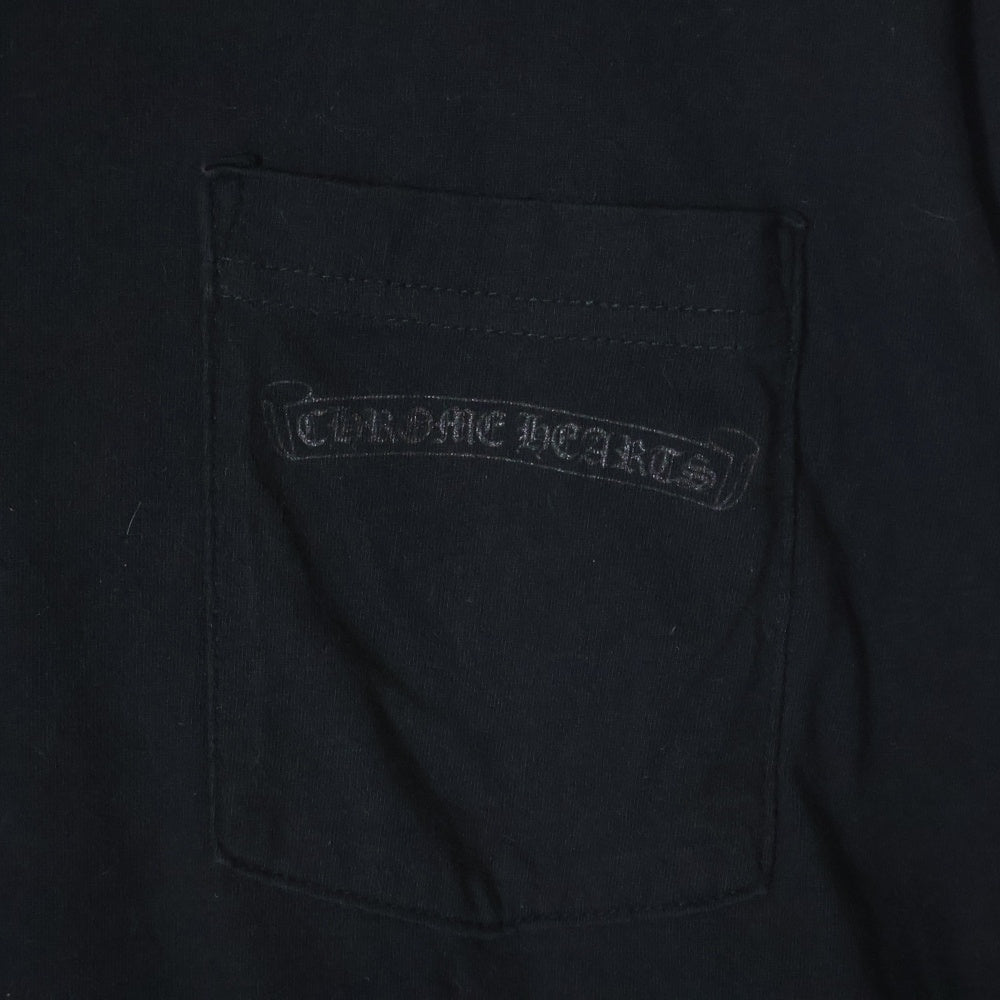 CHROME HEARTS(クロムハーツ) VINE DAGGER バックヴァインダガープリント クルーネック 長袖Tシャツ ブラック