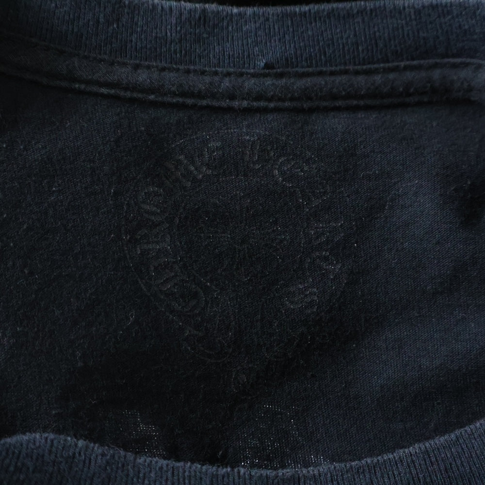 CHROME HEARTS(クロムハーツ) VINE DAGGER バックヴァインダガープリント クルーネック 長袖Tシャツ ブラック