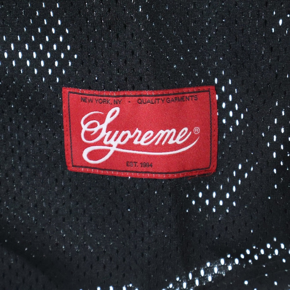 SUPREME(シュプリーム) 20SS Mesh Hooded L/S Baseball Jersey メッシュフーデッドロングスリーブベースボールジャージー ブラック