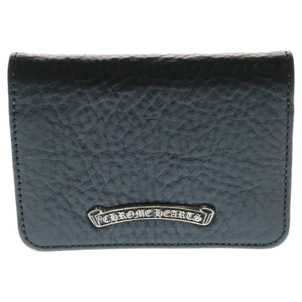 CHROME HEARTS(クロムハーツ) CRD CSE3PKTWDV1 スクロールラベル3ポケットレザーカードケース