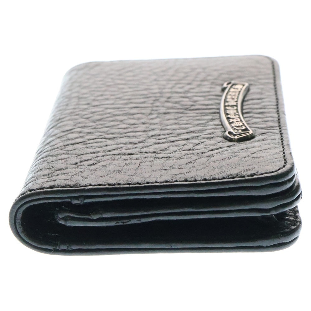 CHROME HEARTS(クロムハーツ) CRD CSE3PKTWDV1 スクロールラベル3ポケットレザーカードケース