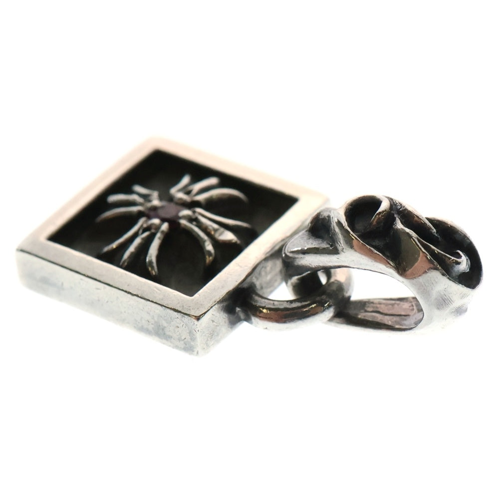 CHROME HEARTS(クロムハーツ) FRAMED CH PLUS 1RUBY フレームドCHプラス 1ルビー チャーム シルバー