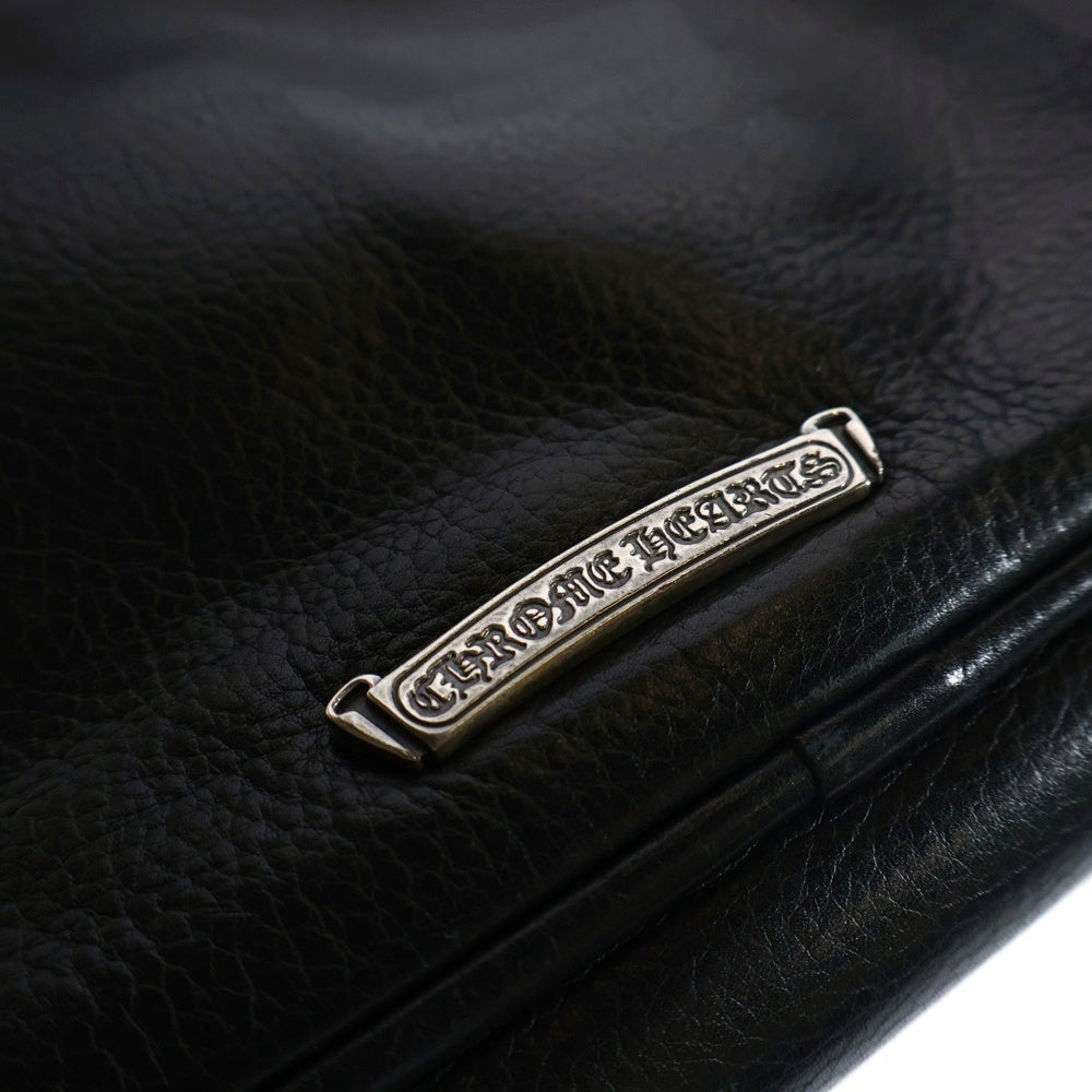CHROME HEARTS(クロムハーツ) JJ DEAN SMALL JJディーン スモール レザーライダースハンドバッグ ブラック