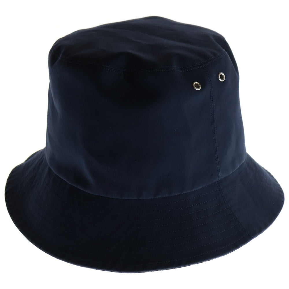 Christian Dior(クリスチャンディオール) Teddy-D オブリーク総柄 無地 リバーシブルバケットハット ネイビー 95TDD923A130