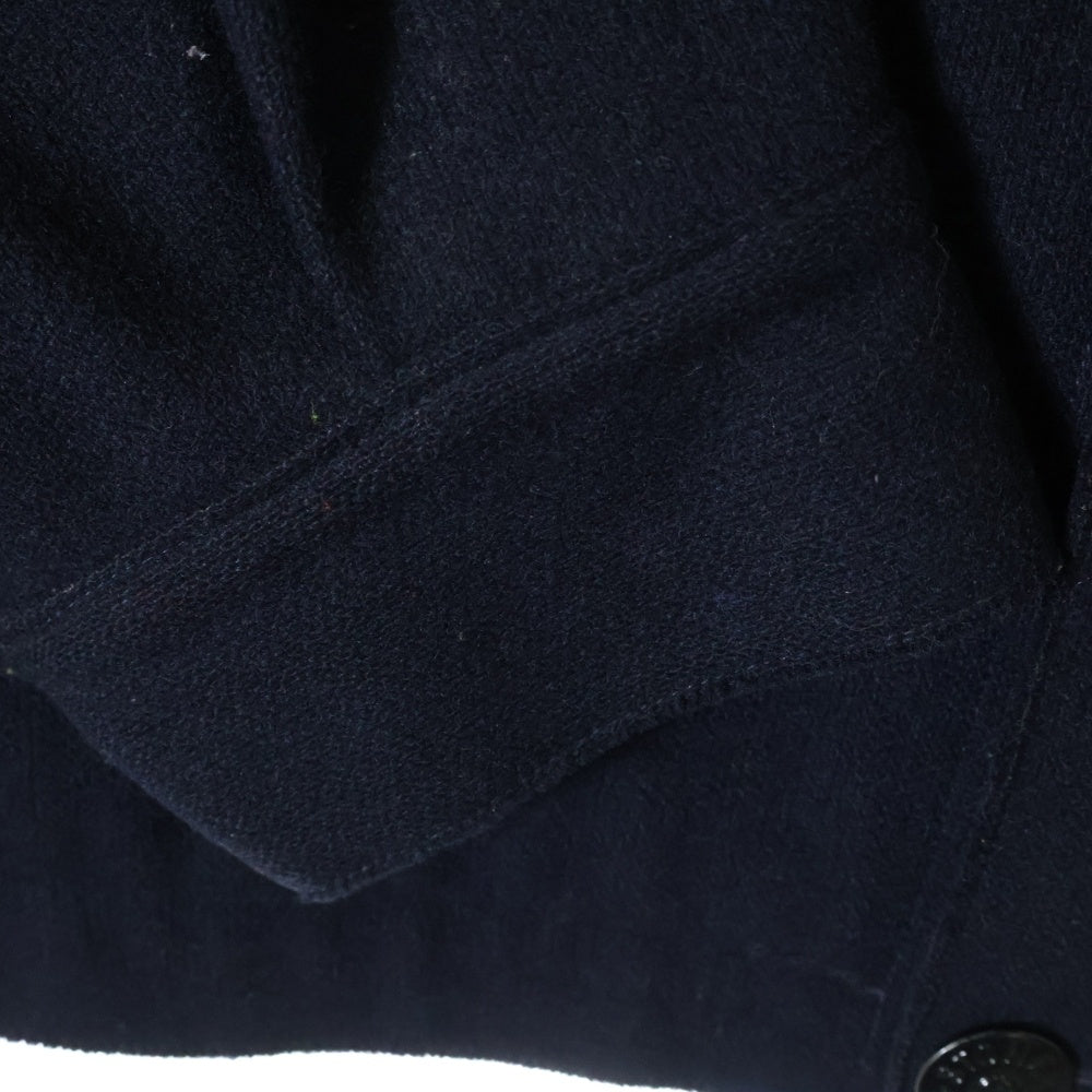 STONE ISLAND(ストーンアイランド) ショールカラー ウールジャケット グリーンエッジワッペン付き ネイビー 21154H04
