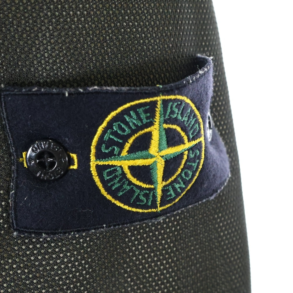 STONE ISLAND(ストーンアイランド) ワッペン付き メッシュダウンジャケット カーキ 39154E36