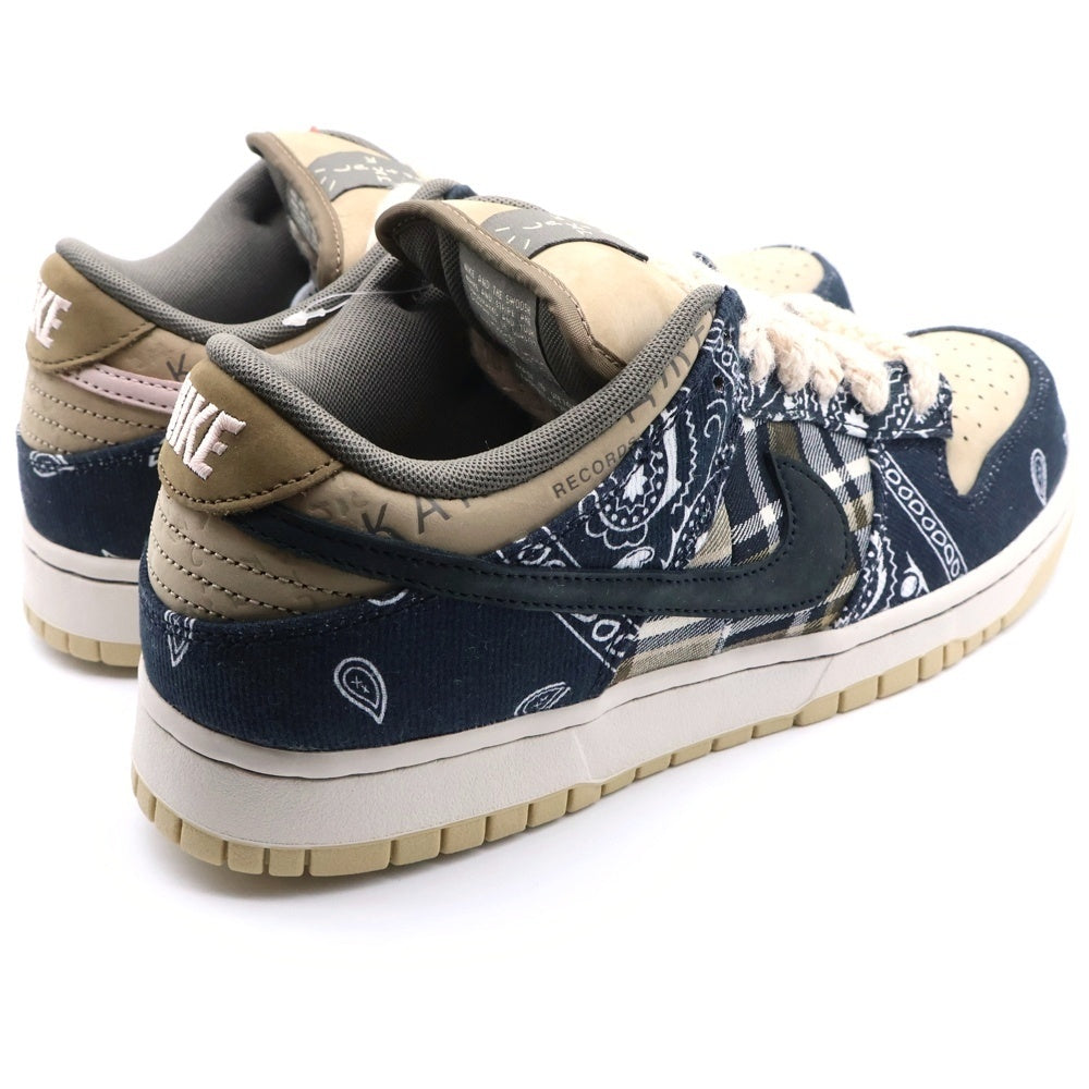 NIKE SB(ナイキエスビー) ×TRAVIS SCOTT CACTUS JACK DUNK LOW PRM QS トラヴィススコット カクタスジャック ダンク ローカットスニーカー ベージュ/ネイビー US9.5/27.5cm CT5053-001