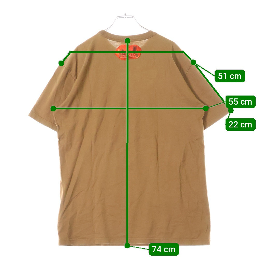 DIOR(ディオール) 22AW ×Travis Scott Cactus Jack Oversized Tee トラヴィススコット カクタスジャック フロントプリント クルーネック 半袖Tシャツ ブラウン 283J641B0677