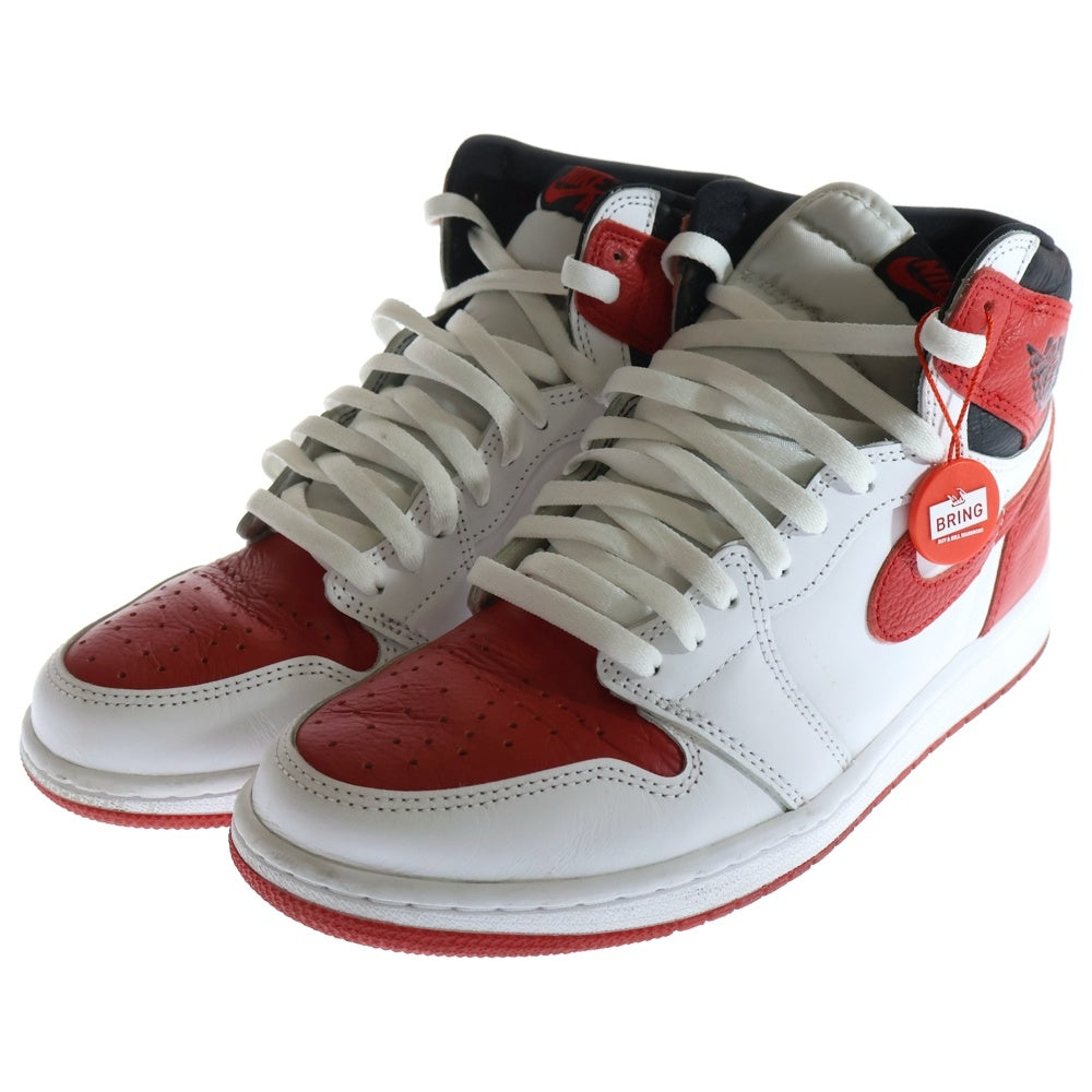 NIKE(ナイキ) AIR JORDAN 1 HIGH OG HERITAGE 555088-161 エアジョーダン 1 ヘリテージ ハイカットスニーカー ホワイト/レッド US10/28.0cm