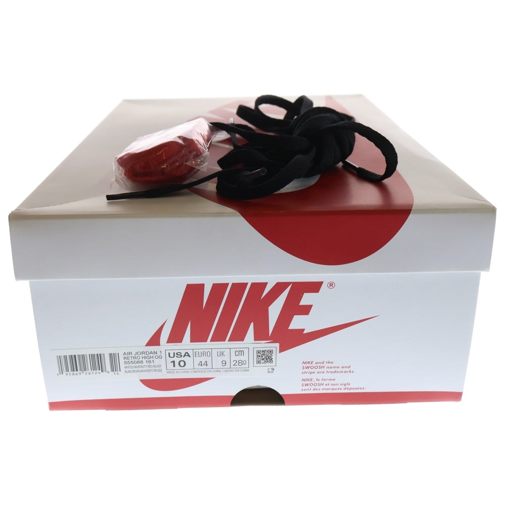 NIKE(ナイキ) AIR JORDAN 1 HIGH OG HERITAGE 555088-161 エアジョーダン 1 ヘリテージ ハイカットスニーカー ホワイト/レッド US10/28.0cm