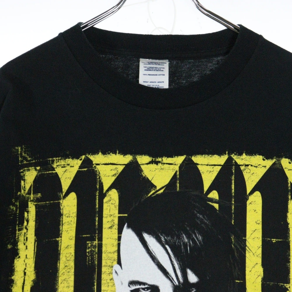 VINTAGE(ヴィンテージ) 00s Marilyn Manson Against All Gids American Tour マリリンマンソン ツアープリント半袖Tシャツ クルーネックカットソー ブラック