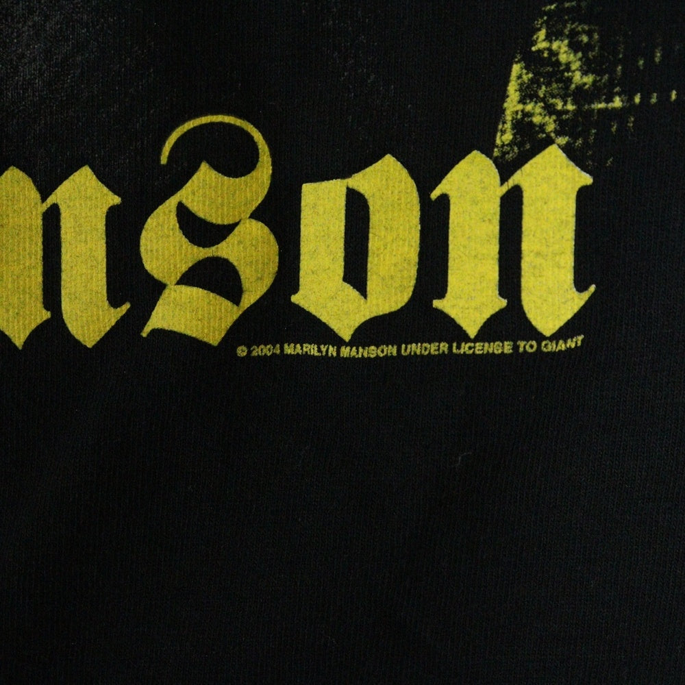 VINTAGE(ヴィンテージ) 00s Marilyn Manson Against All Gids American Tour マリリンマンソン ツアープリント半袖Tシャツ クルーネックカットソー ブラック
