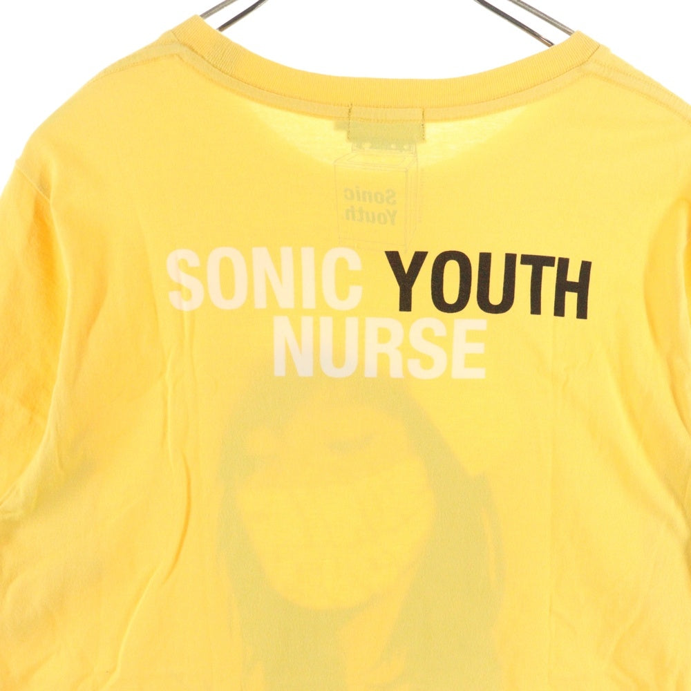 HYSTERIC GLAMOUR(ヒステリックグラマー) SONIC YOUTH ソニックユース クルーネック 半袖Tシャツ 半袖カットソー イエロー